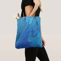 I'm blue - Macaw feathers Tote Bag