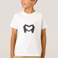 Hands Forming Skeleton Heart Hands Minimal Touch T-Shirt