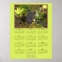 Calendar - 2025 Grapes on the Vine Poster