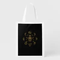 Cottagecore Bee Mystical Magical Goblincore Moon P Grocery Bag
