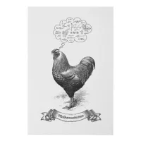 Mathemachicken Funny Math Chicken Pun Joke Faux Canvas Print