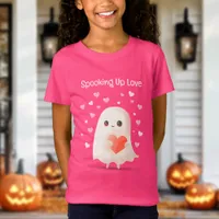 Spooking Up Love Cute Ghost Halloween  T-Shirt