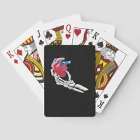 This Is My Heart - Skeleton Heart Hands Poker Cards