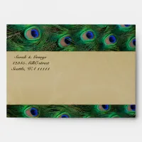 peacock envelopes