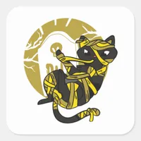 Adorable Mummy Cat Square Sticker