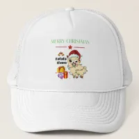 Christmas Llama Trucker Hat