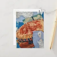 Italy and a Bowl of Spaghetti Collage Postcard