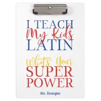 Classical Christian Homeschool Parent Teacher Clipboard