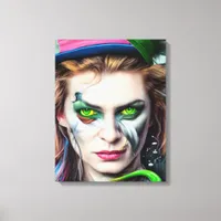 Mad Hatter AI generated art canvas print