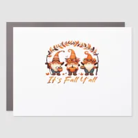 It’s Fall Y’all Pumpkin Gnome Autumn Tree Funny Fa Car Magnet