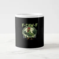 F Caw F Funny Chicken Halloween Vintage Classic Giant Coffee Mug