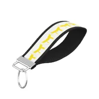 Martial Arts Yellow Belt Wrist Keychain