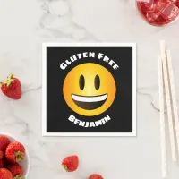 Gluten Free Smiling Emoji Napkins