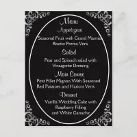 Wedding Menu Cards