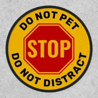 Service Dog Do Not Pet Velcro Harness Vest  Patch