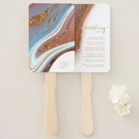 Abstract Glitter Strata Wedding Party SW ID903 Hand Fan