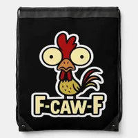 F-Caw-F Classic Vintage Graphic Drawstring Bag
