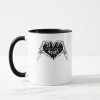 To Death Skeleton Hand Heart Classic Design Mug