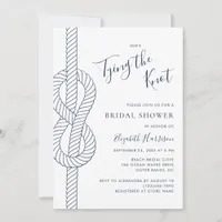 Tying The Knot Rope Nautical Bridal Shower Invitation