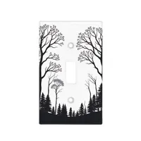 forest silhouette light switch cover