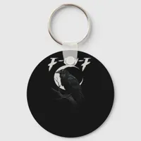 Funny Crow Retro Classic Style Keychain
