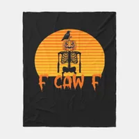 F-Caw-F Crow Classic Aesthetic Casual Fleece Blanket