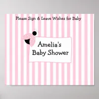 Personalized Poster Keepsake for Pink Baby Shower