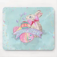 Easter Bunny, Eggs and Confetti ID377 Mouse Pad