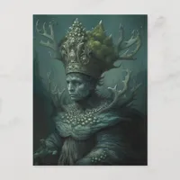 An ancient sea god  postcard