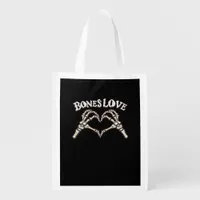 Love Skeleton Hand Classic Look Grocery Bag