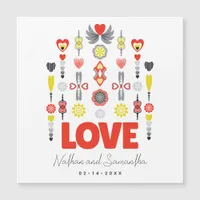 LOVE Minimalist Anniversary Magnetic Card