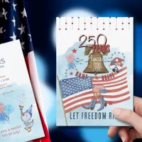 US 250 1776-2026 Texas Style 4th of July  Invitation