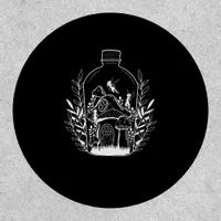 Cottagecore Aesthetic Bottle Mushroom House Fairy  Patch