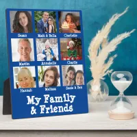 Blue Friends & Family Name & Photo Dementia 8x10 Plaque