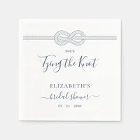 Tying the Knot Nautical Bridal Shower Napkins