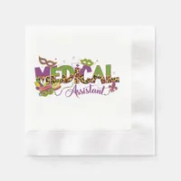 Medical Assistant - Mardi Gras Napkins