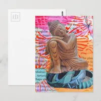 Peace Mixed Media Collage Postcard