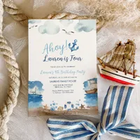 Nautical Birthday Party Invitation