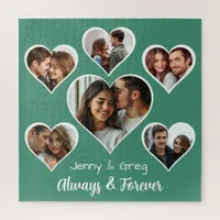 Romantic Six Photo Template  Jigsaw Puzzle