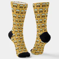 School Bus Driver Novelty Yellow Socks