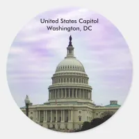 United States Capitol, Washington, DC Classic Round Sticker