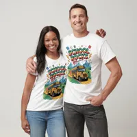 School Rocks Bus Guitar Mountains T-Shirt