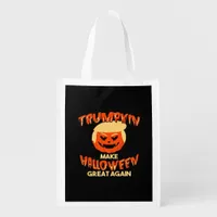 Trumpkin Make My Halloween Great Again Grocery Bag