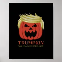 Sweatshirt, Trumpkin, Halloween Merch  Poster
