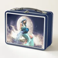 Aquarius – Woman Pouring Water From a Jug Metal Lunch Box