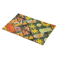 Joy of Nature Orange Yellow Flowers Cloth Placemat