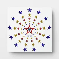 Pattern of Patriotic Stars Plaque