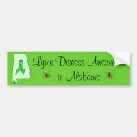 Lyme Disease in Alabama Bumper Sticker