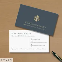 Accounting Tax Advisor Simple Minimalist Business Card