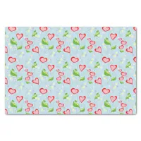 Fun Colorful Hearts and Flowers Tissue Paper